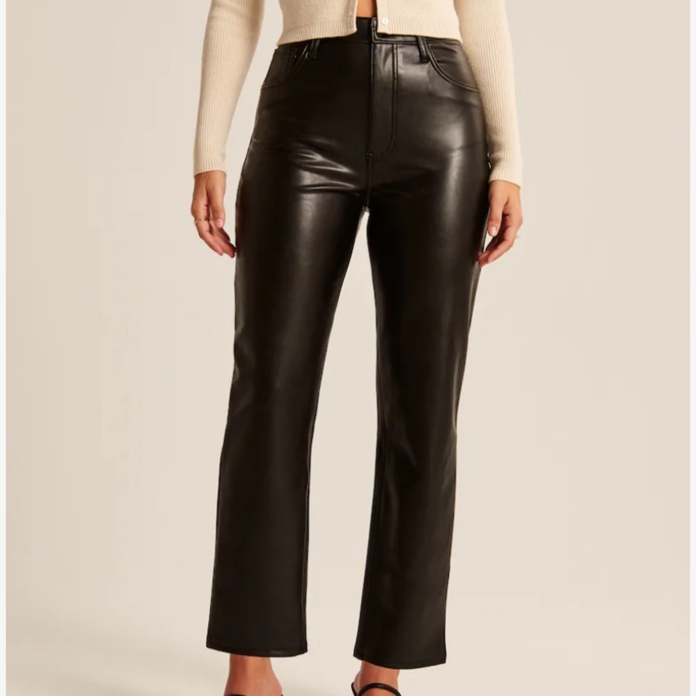Abercrombie Curve Love Leather Pants